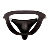 CandyMan Men's Underwear 99536X Bikini Jockstrap Color Black-Animal Print