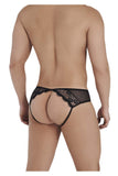 CandyMan 99538 Men's Underwear Lace Mesh Jockstrap Color Black
