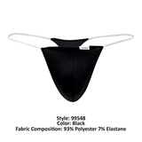 CandyMan Men's Underwear 99548 Invisible Micro Thongs Color Black