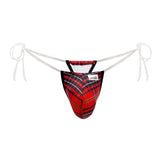 CandyMan Men's Underwear 99571X Invisible Micro G-String Color Red Prints