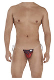 CandyMan Men's Underwear 99571X Invisible Micro G-String Color Red Prints