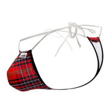 CandyMan Men's Underwear 99571X Invisible Micro G-String Color Red Prints
