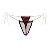 CandyMan Men's Underwear 99571X Invisible Micro G-String Color Red Prints