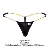 CandyMan Men's Underwear 99586 Chain G-String Color Black