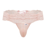 CandyMan 99595 Men's Underwear Lace Mesh Thongs Color Rose