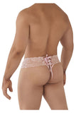 CandyMan 99595 Men's Underwear Lace Mesh Thongs Color Rose