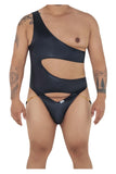 CandyMan Men's Underwear 99597X One Shoulder Bodysuit Color Black