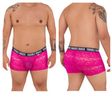 CandyMan Men's Underwear 99616X Trouble Maker Lace Trunks Color Pink