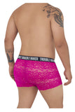 CandyMan Men's Underwear 99616X Trouble Maker Lace Trunks Color Pink