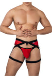 CandyMan Men's Underwear 99623 Garter Jockstrap Color Red