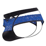 CandyMan 99627 Lace Jockstrap Color Blue