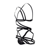 CandyMan Men's Underwear 99635 Harness Two Piece Set Color Black
