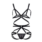 CandyMan Men's Underwear 99635 Harness Two Piece Set Color Black