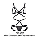 CandyMan Men's Underwear 99635 Harness Two Piece Set Color Black
