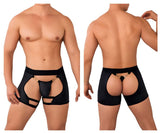 CandyMan Men's Underwear 99637 Chaps Thongs Color Black