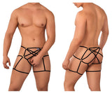CandyMan Men's Underwear 99646 Cage Jockstrap Color Black