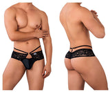 CandyMan Men's Underwear 99647 Lace Thongs Color Black