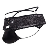 CandyMan Men's Underwear 99647 Lace Thongs Color Black
