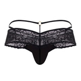 CandyMan Men's Underwear 99647 Lace Thongs Color Black