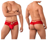 CandyMan Men's Underwear 99647 Lace Thongs Color Red