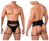 CandyMan 99648 Garter Thongs Color Black