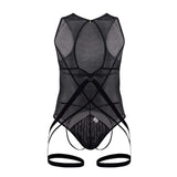 CandyMan Men's Underwear 99650 Mesh Bodysuit Color Black