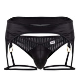 CandyMan Men's Underwear 99655 Garter Thongs Color Black