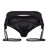 CandyMan Men's Underwear 99655 Garter Thongs Color Black