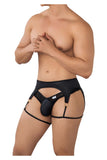 CandyMan Men's Underwear 99655 Garter Thongs Color Black