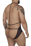 CandyMan Men's Underwear 99662X Tulle Bodysuit Color Black