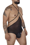 CandyMan Men's Underwear 99662X Tulle Bodysuit Color Black