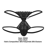 CandyMan 99668 Jock Thongs Color Black