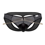 CandyMan Men's Underwear 99672X Chain Jock Briefs Color Black