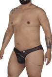 CandyMan Men's Underwear 99672X Chain Jock Briefs Color Black