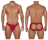 CandyMan Men's Underwear 99672X Chain Jock Briefs Color Red
