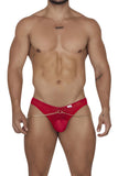 CandyMan Men's Underwear 99672X Chain Jock Briefs Color Red