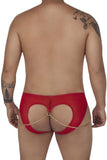 CandyMan Men's Underwear 99672X Chain Jock Briefs Color Red