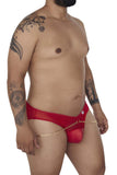 CandyMan Men's Underwear 99672X Chain Jock Briefs Color Red