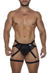 CandyMan 99675 Garter Jock Two Piece Set Color Black