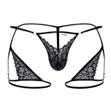 CandyMan Men's Underwear 99678 Garter Thongs Color Black