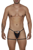 CandyMan Men's Underwear 99678 Garter Thongs Color Black