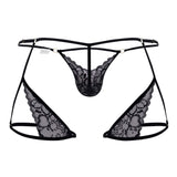 CandyMan Men's Underwear 99678 Garter Thongs Color Black