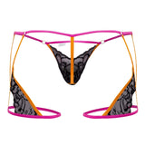 CandyMan 99678 Garter Thongs Color Neon-Black