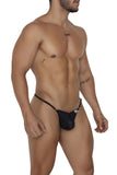 CandyMan Men's Underwear 99685 Lace Thongs Color Black