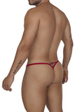 CandyMan Men's Underwear 99685 Lace Thongs Color Red-Print