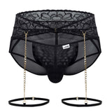 CandyMan Men's Underwear 99703X Garter Briefs Two Piece Set Color Black
