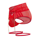 CandyMan Men's Underwear 99703X Garter Briefs Two Piece Set Color Red