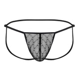 CandyMan Men's Underwear 99709 Micro Lace Jockstrap Color Black