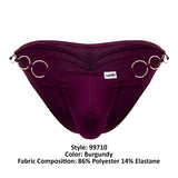 CandyMan Men's Underwear 99710 Holes in One Bikini Color Burgundy