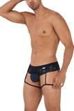 CandyMan Men's Underwear 99717 Lace Garther Jockstrap Color Black